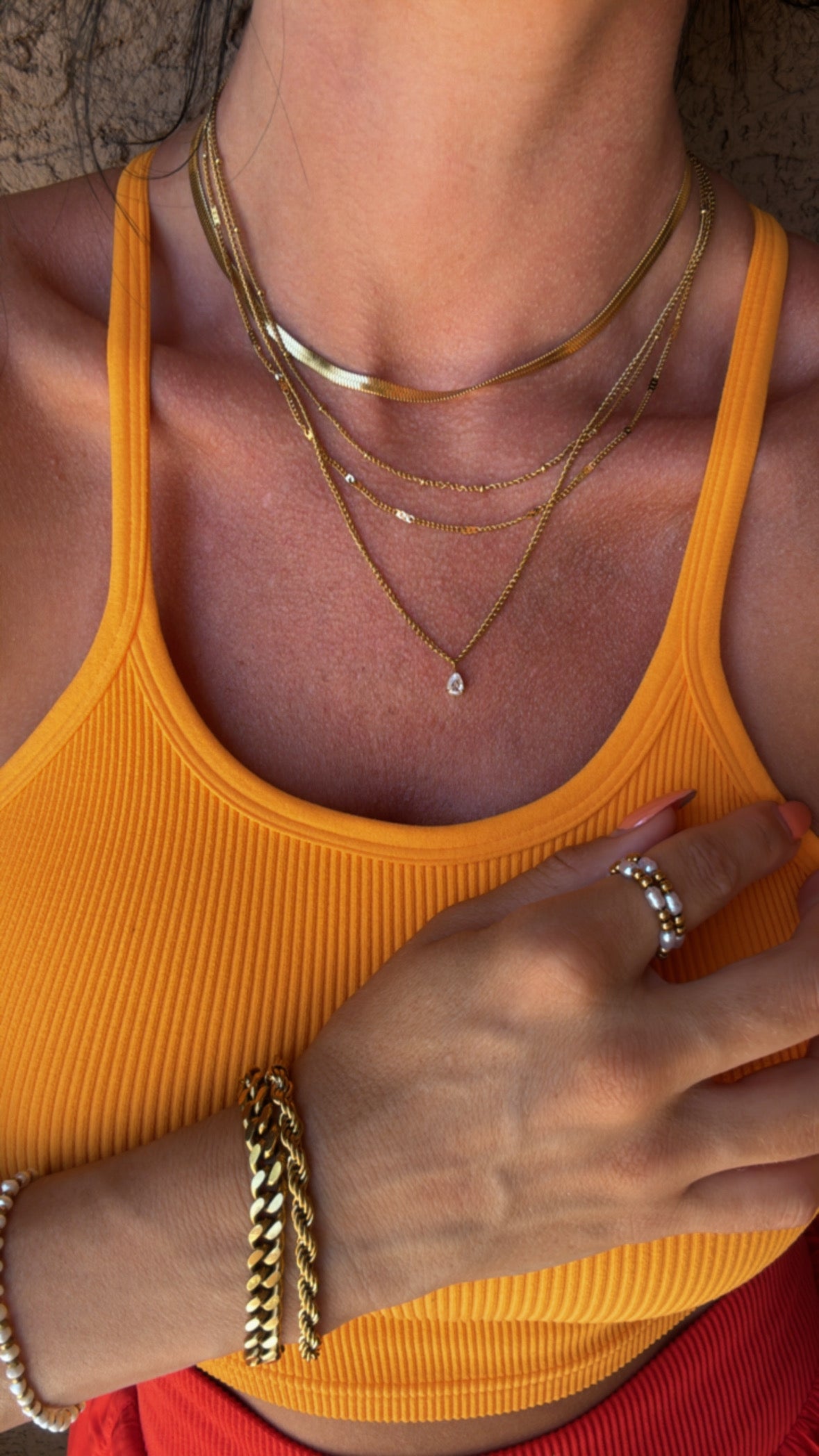 Sol Layers Necklace Pre-Stacked