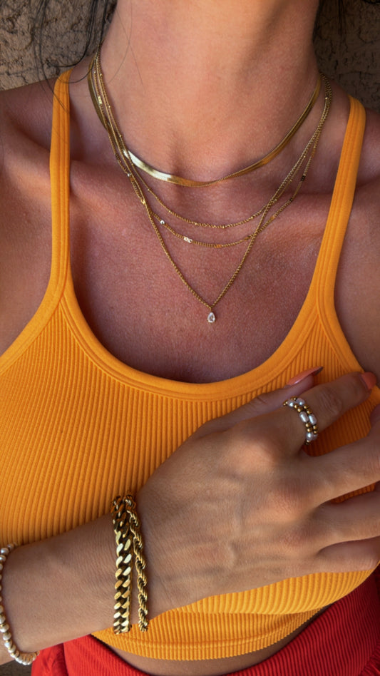 Sol Layers Necklace Pre-Stacked