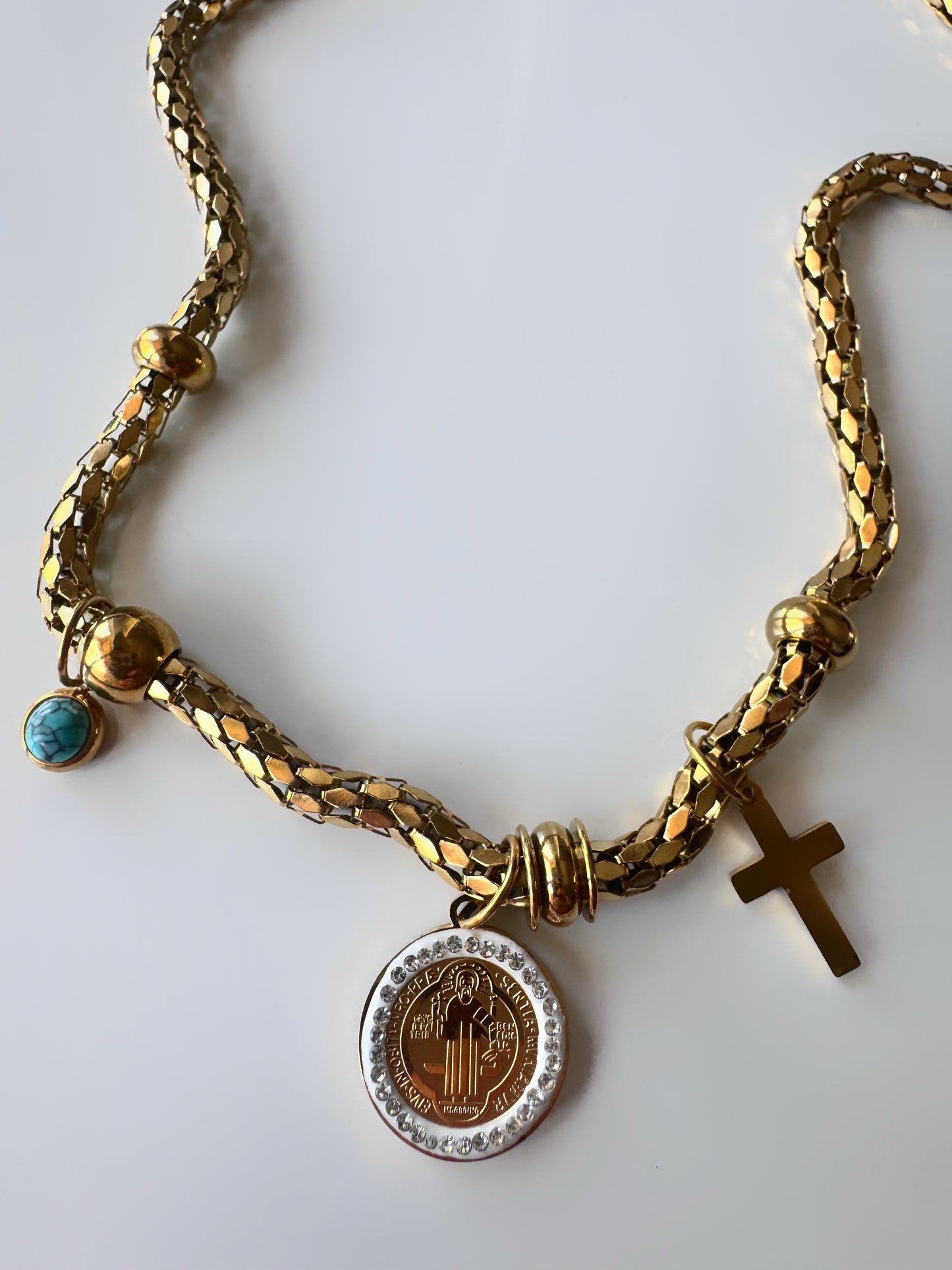 Scottie Cross Charm Necklace