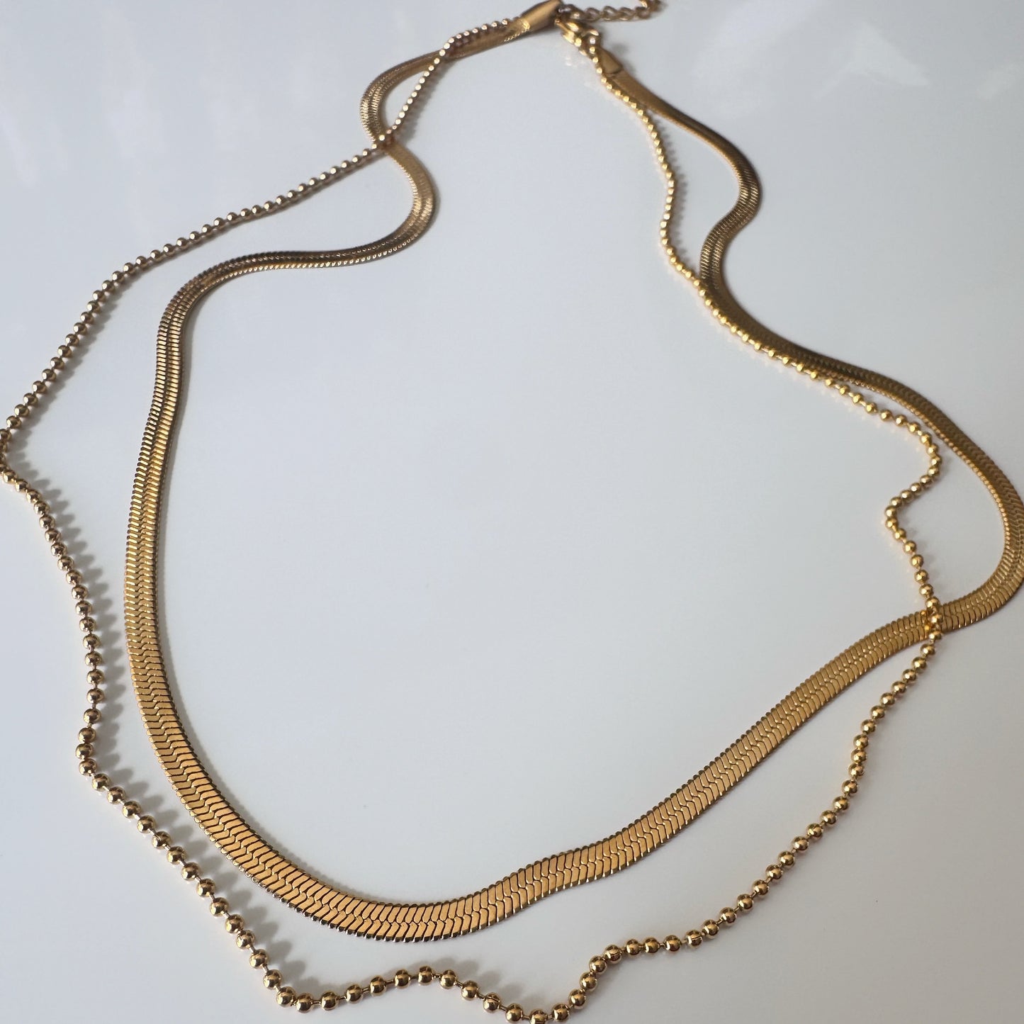 Delicate Beach Babe Pre-Stacked Necklace