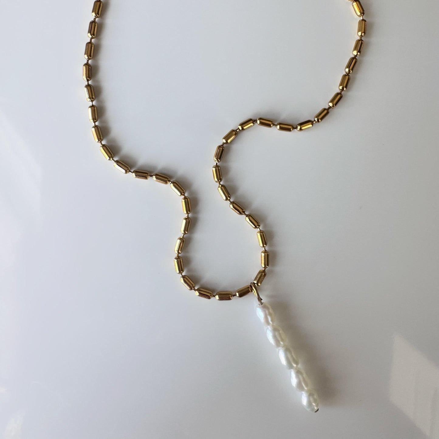 Leah Dainty Pearl Necklace