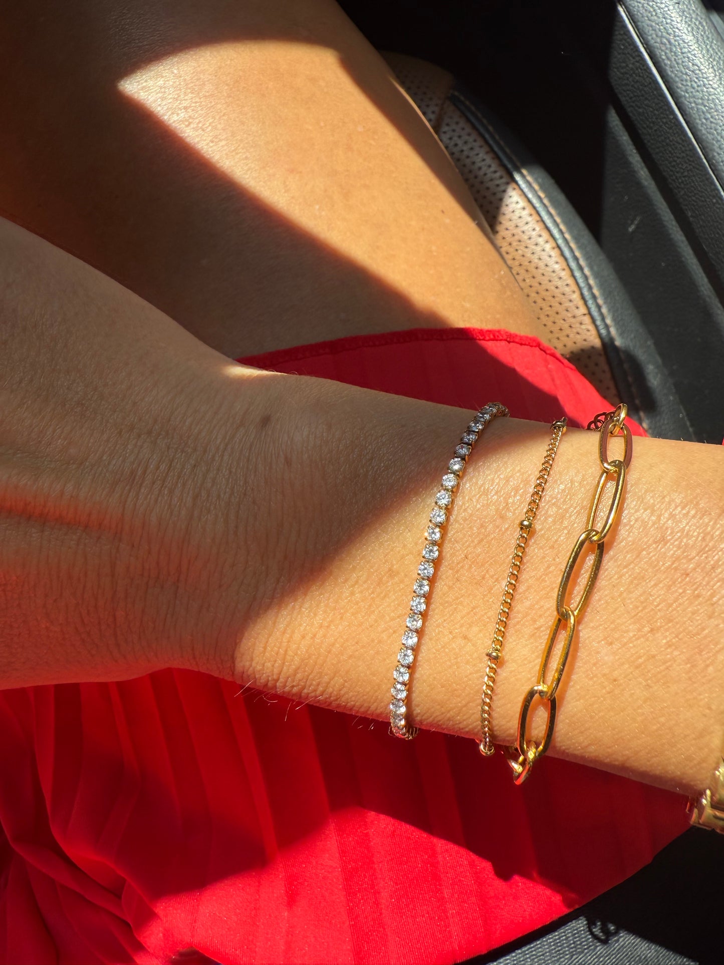 Dainty Ice Tennis Bracelet