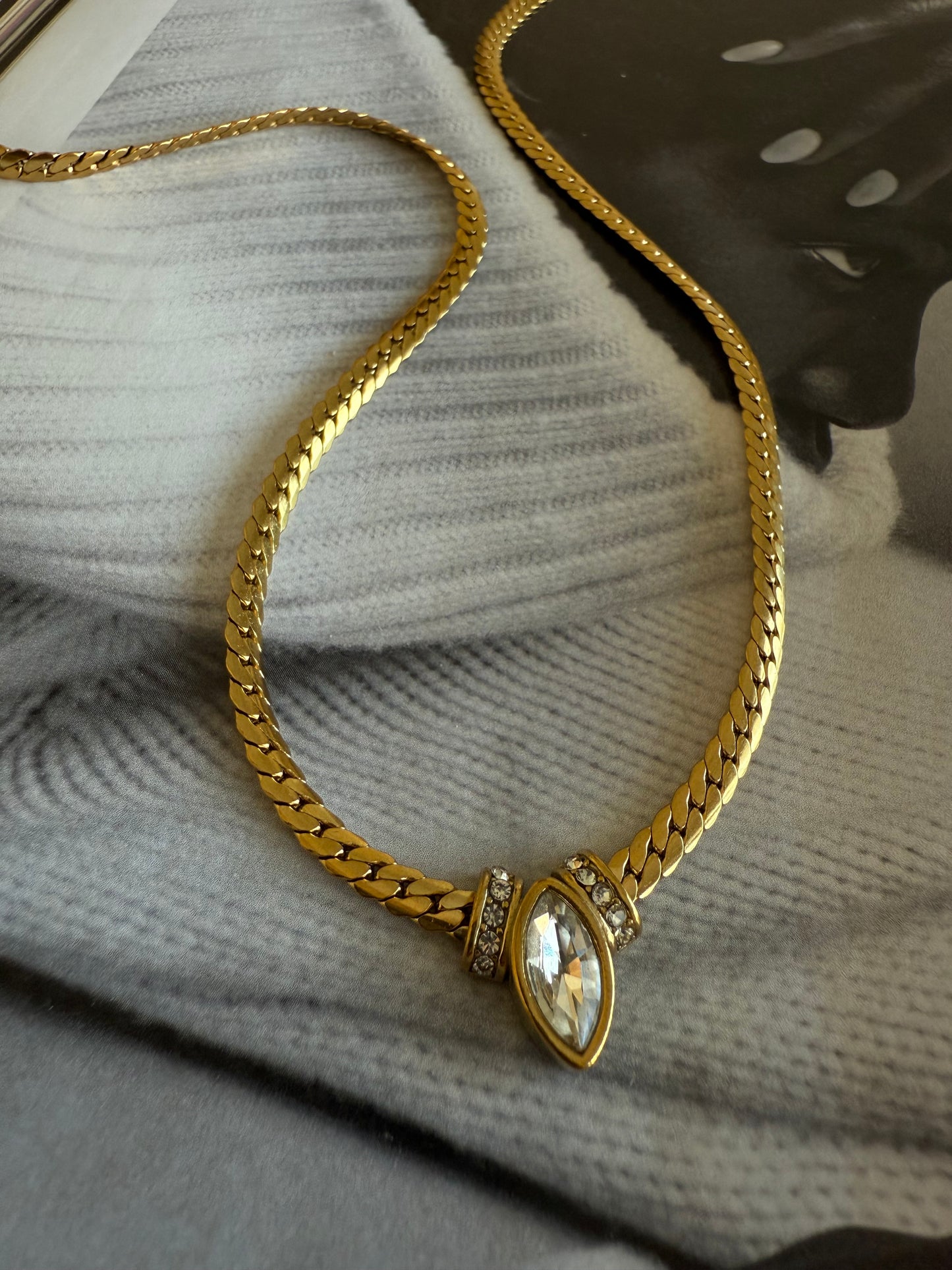Meredith Marquise Necklace
