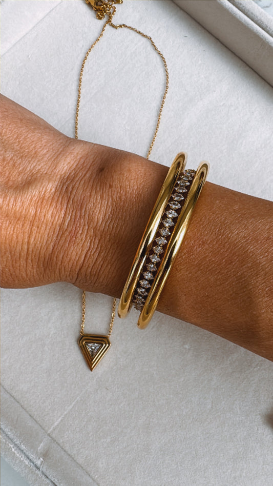 Signature Sleek Gold Bangles