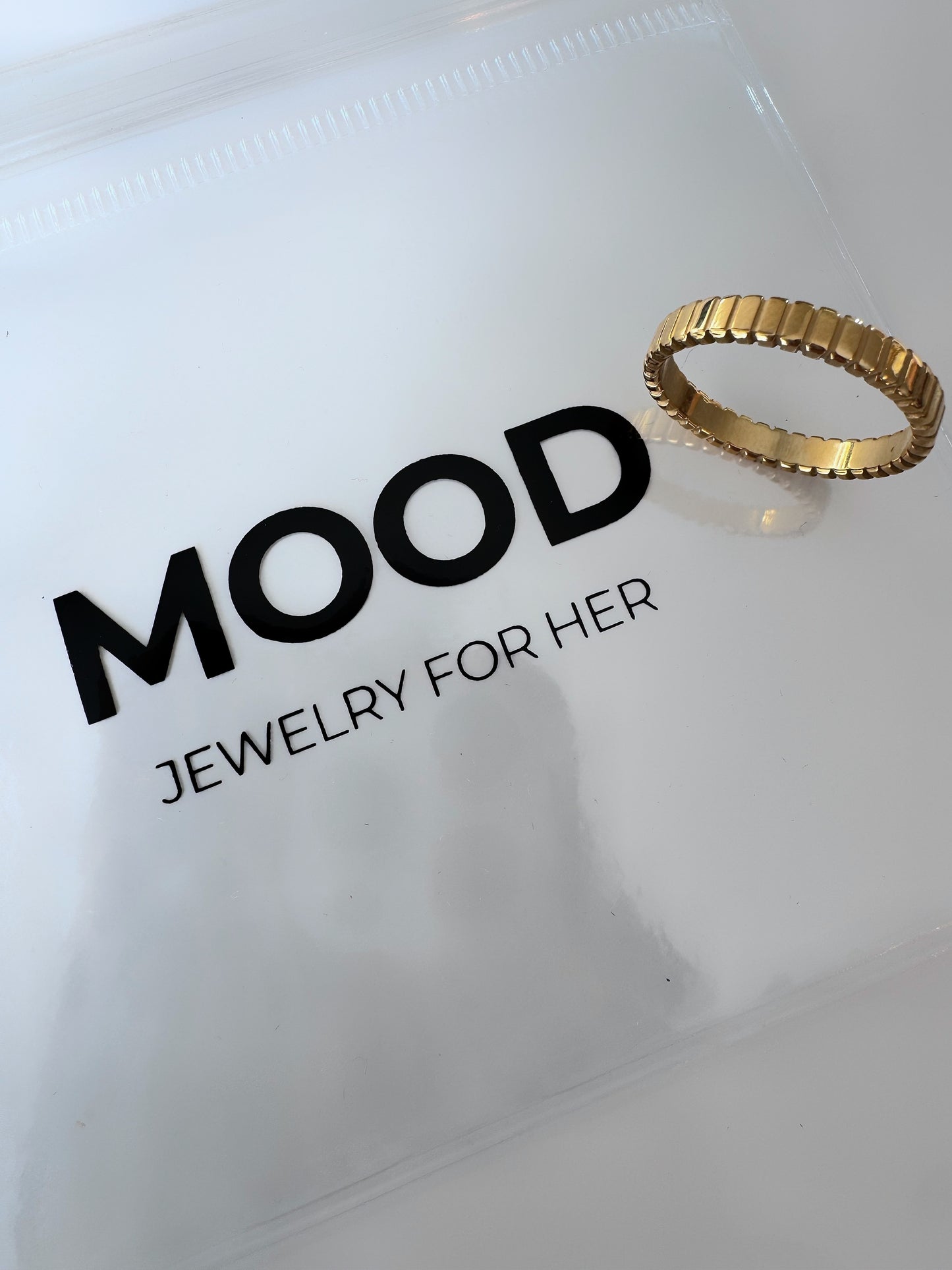 Ribbed Stacking Ring