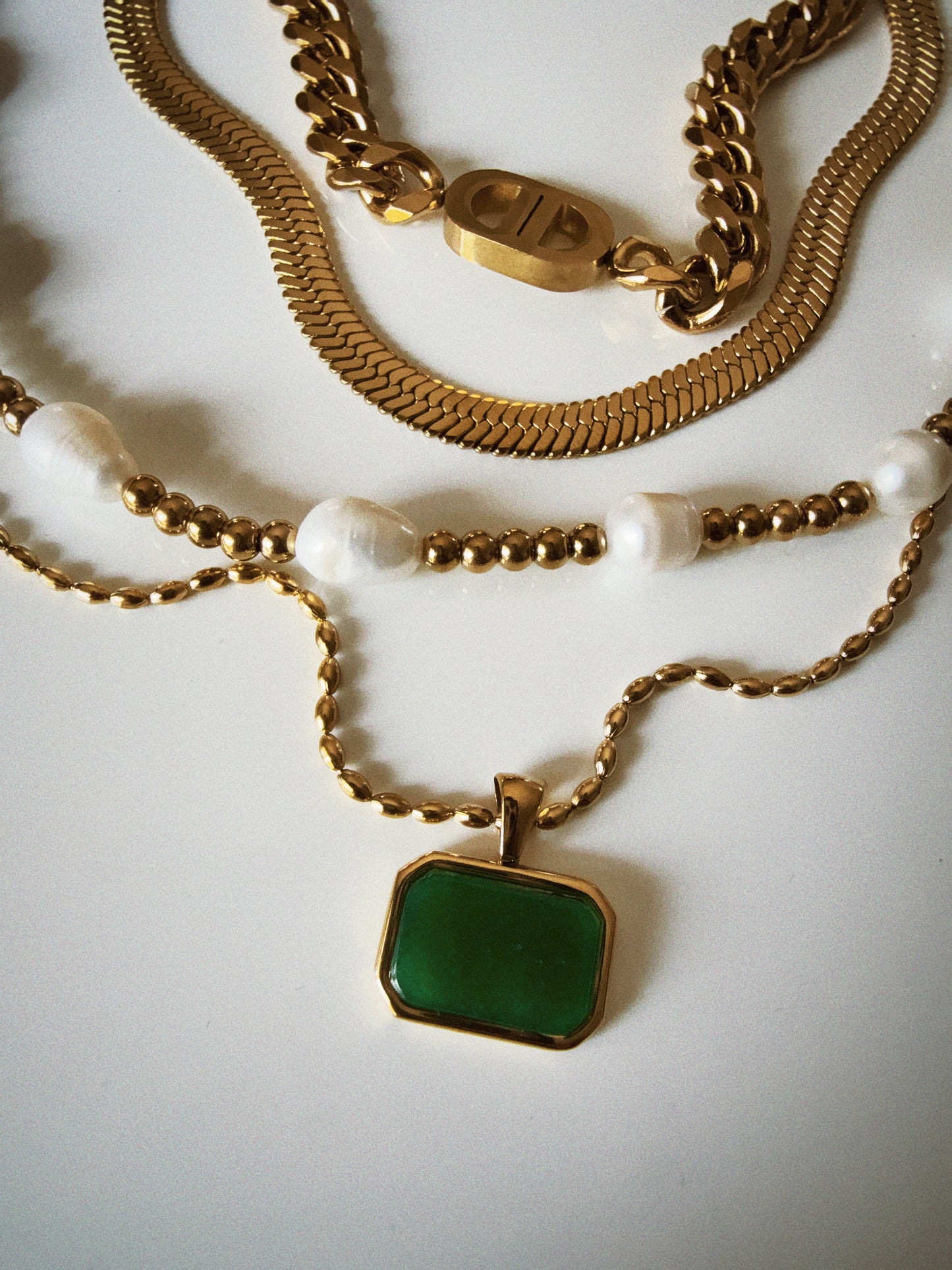 Emerald Green Favorite Necklace Set
