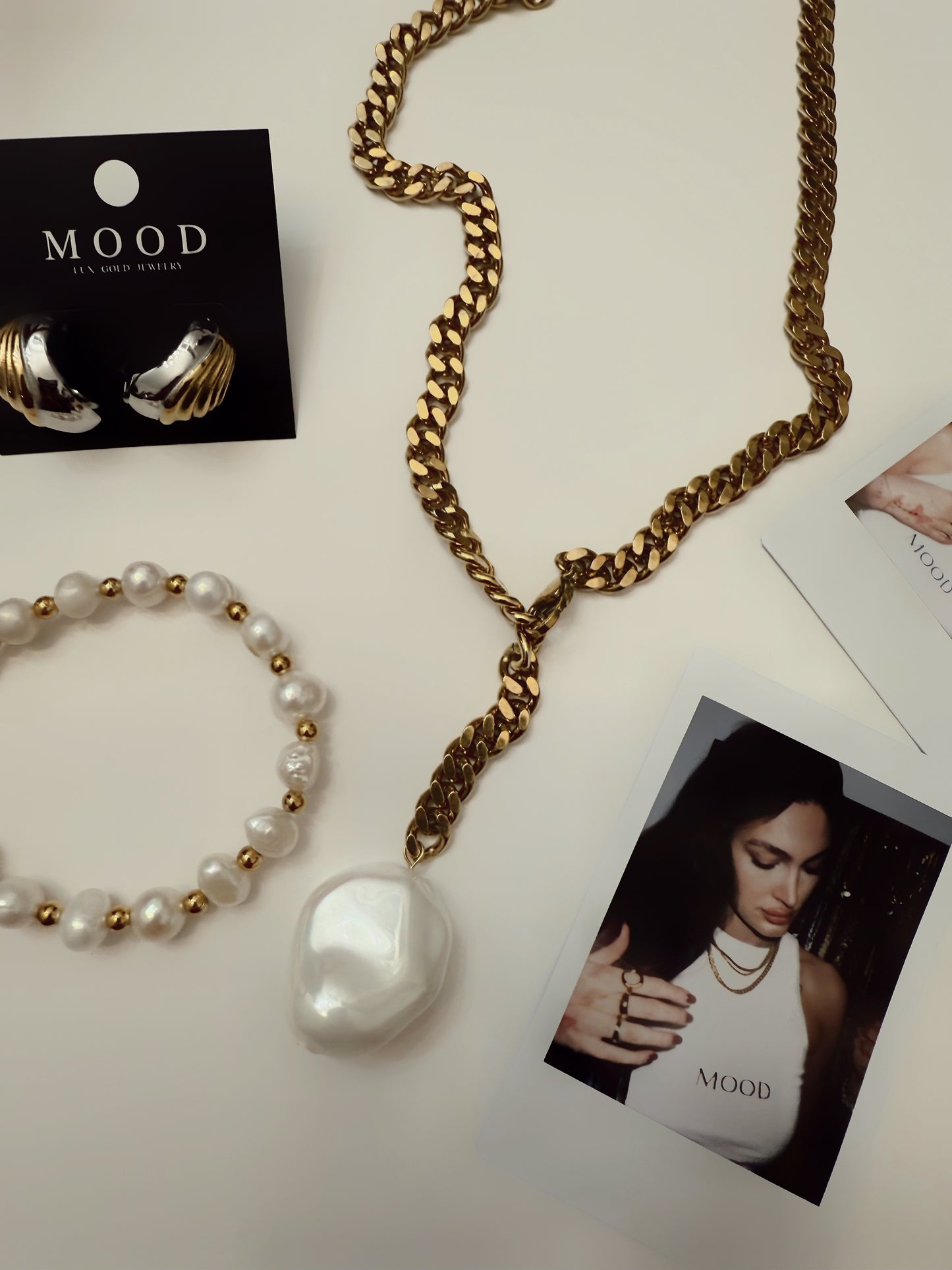 Adjustable Chain Pearl Necklace