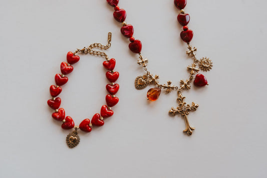 Scarlett Heart Statement Bracelet