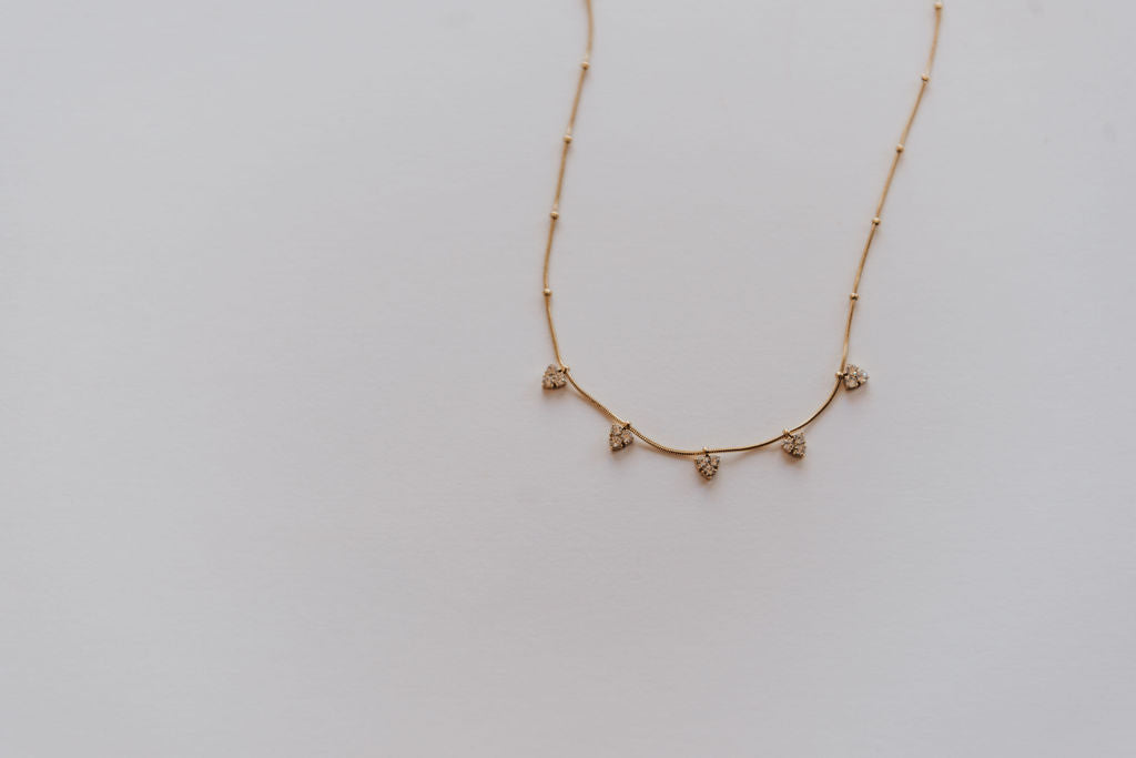 Lacie White Stone Necklace