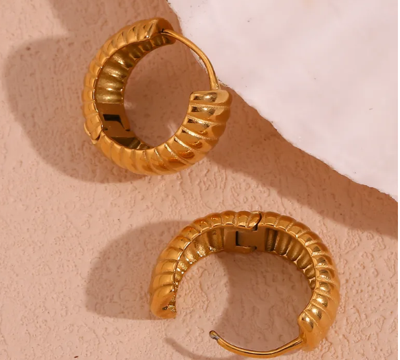 Take Me Out Gold Hoops