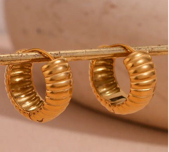 Take Me Out Gold Hoops