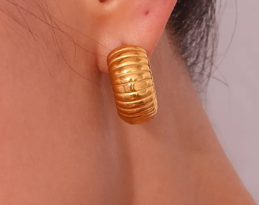 Take Me Out Gold Hoops