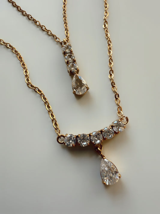Sloane Diamond Drop Necklace