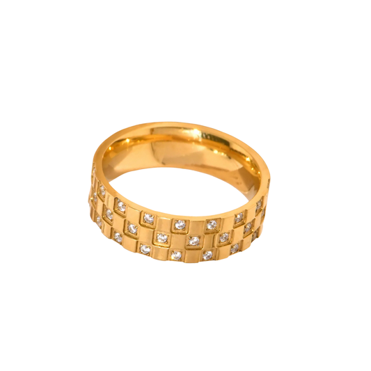 Chanel Checkered Ring