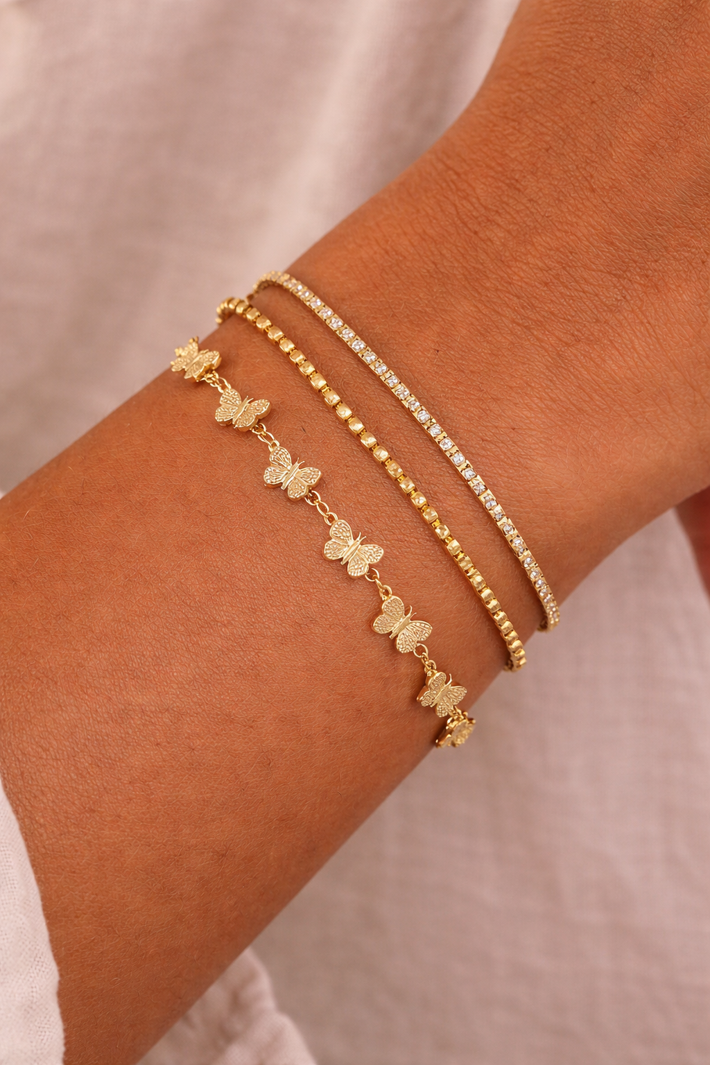 Charley Butterfly Charm Bracelet