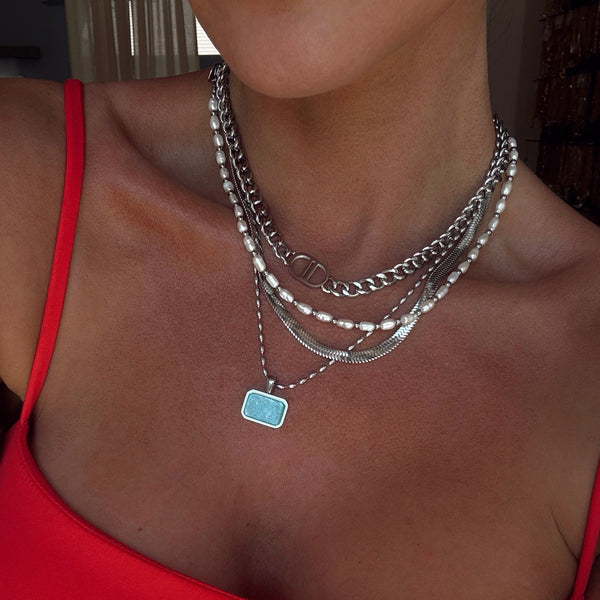 4 Piece Favorite Necklace Set (Silver Edition)