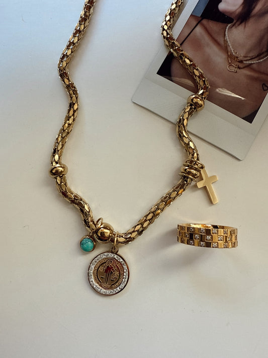 Scottie Cross Charm Necklace