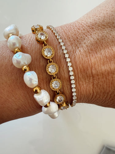 Dainty Ice Tennis Bracelet