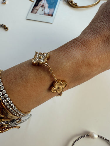 Diamond Clover Bracelet