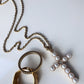 Hera Pearl Cross Necklace