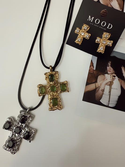 Elizabeth Cross Necklace