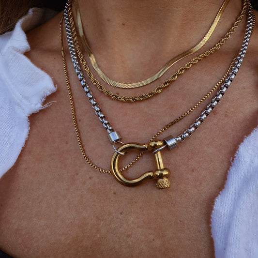 18k Dainty Gold Icon Necklace