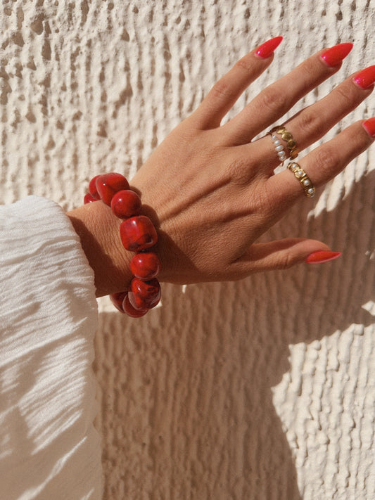 Monaco Flame Beaded Bracelet