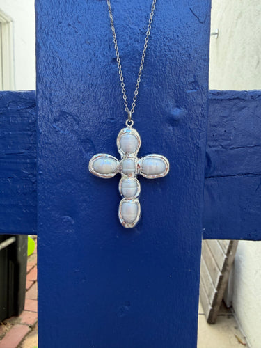 Salt + Saint Silver Statement Cross