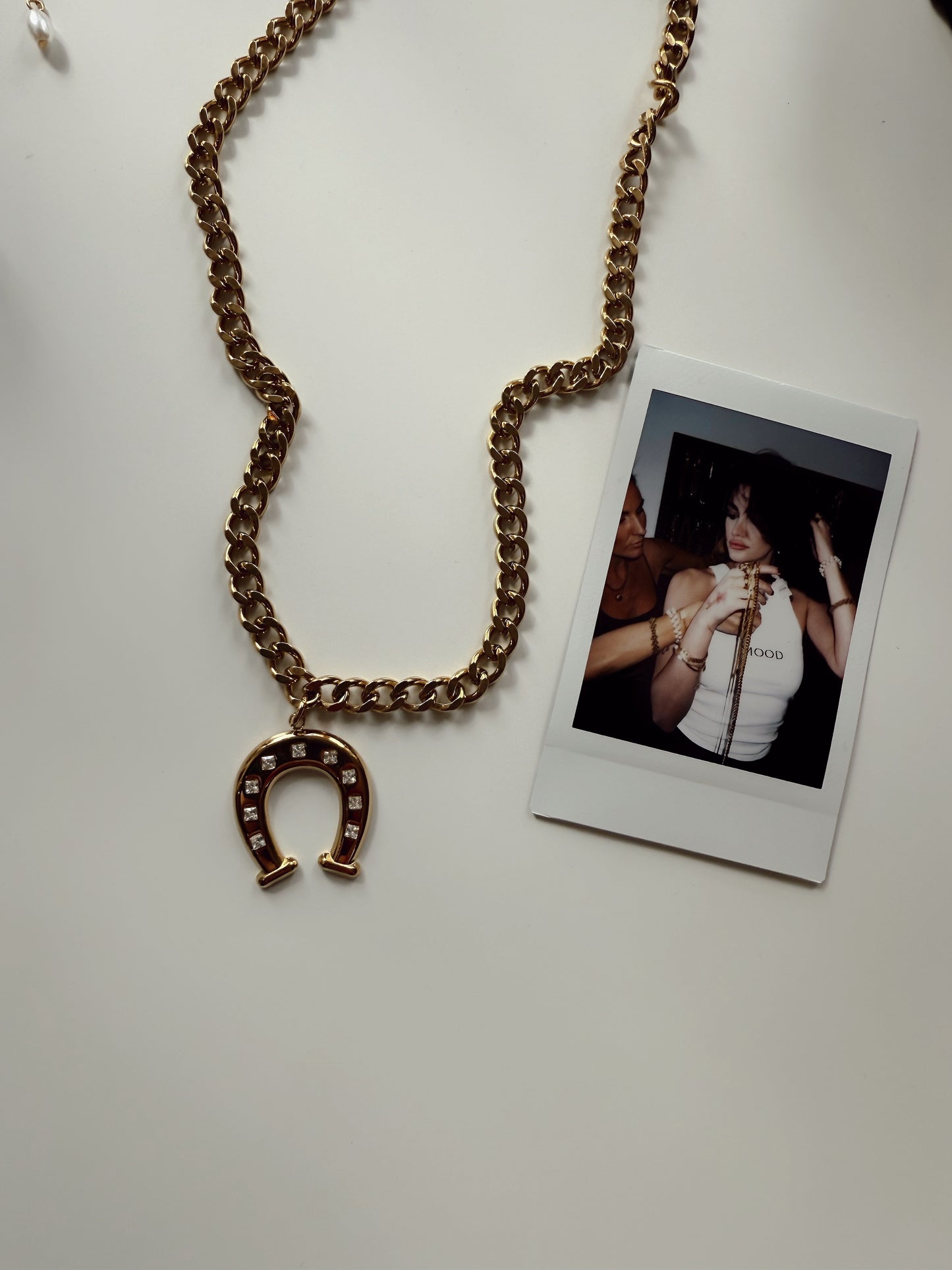 The Black Horse Shoe Necklace