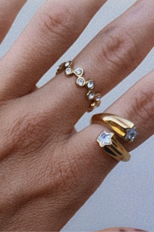 Starlit Wave Ring