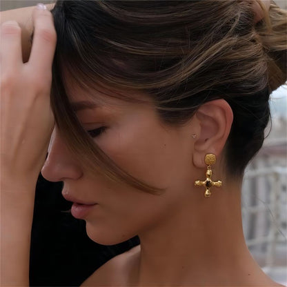Amor Cross Earrings
