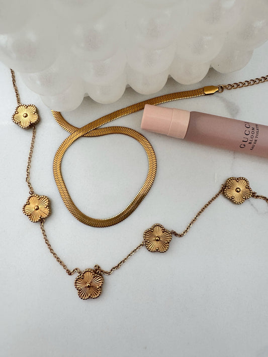 Gold Clover Necklace