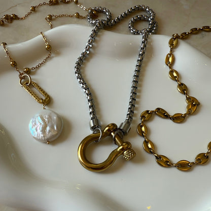 Sunlit Drop Pearl Pendant Necklace