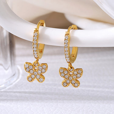 Butterfly Diamond Huggies