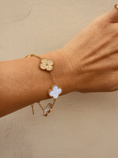 Diamond Clover Bracelet