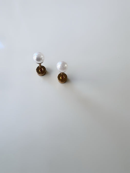 Pearl Studs Flat Back