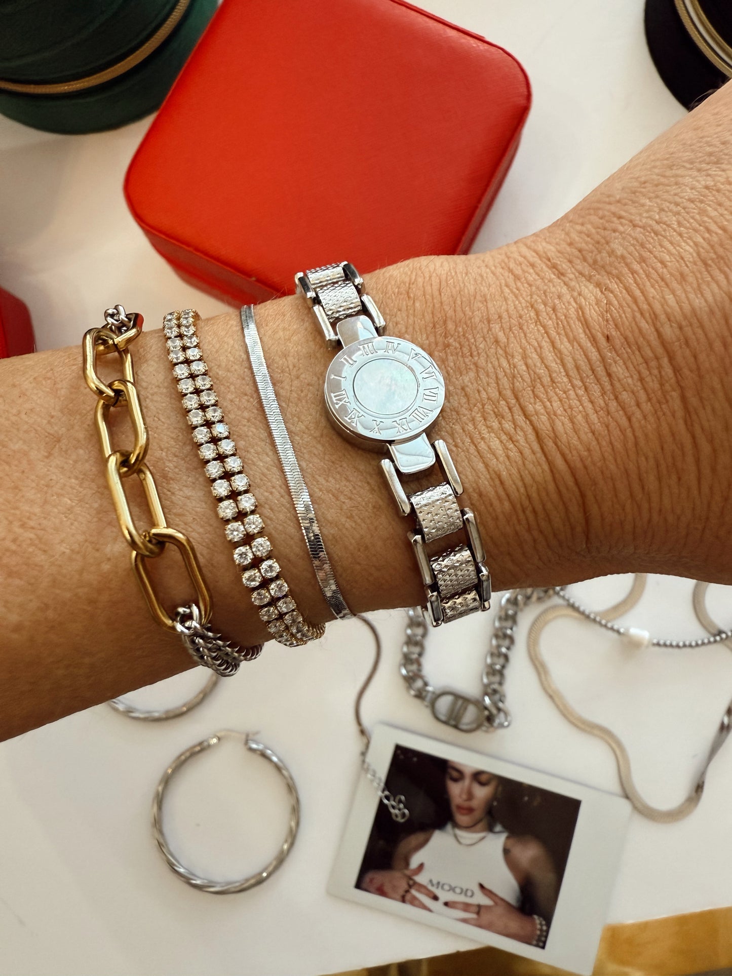 Silver Sliver Icon Bracelet