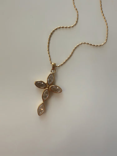 Josephine Diamond Cross Necklace