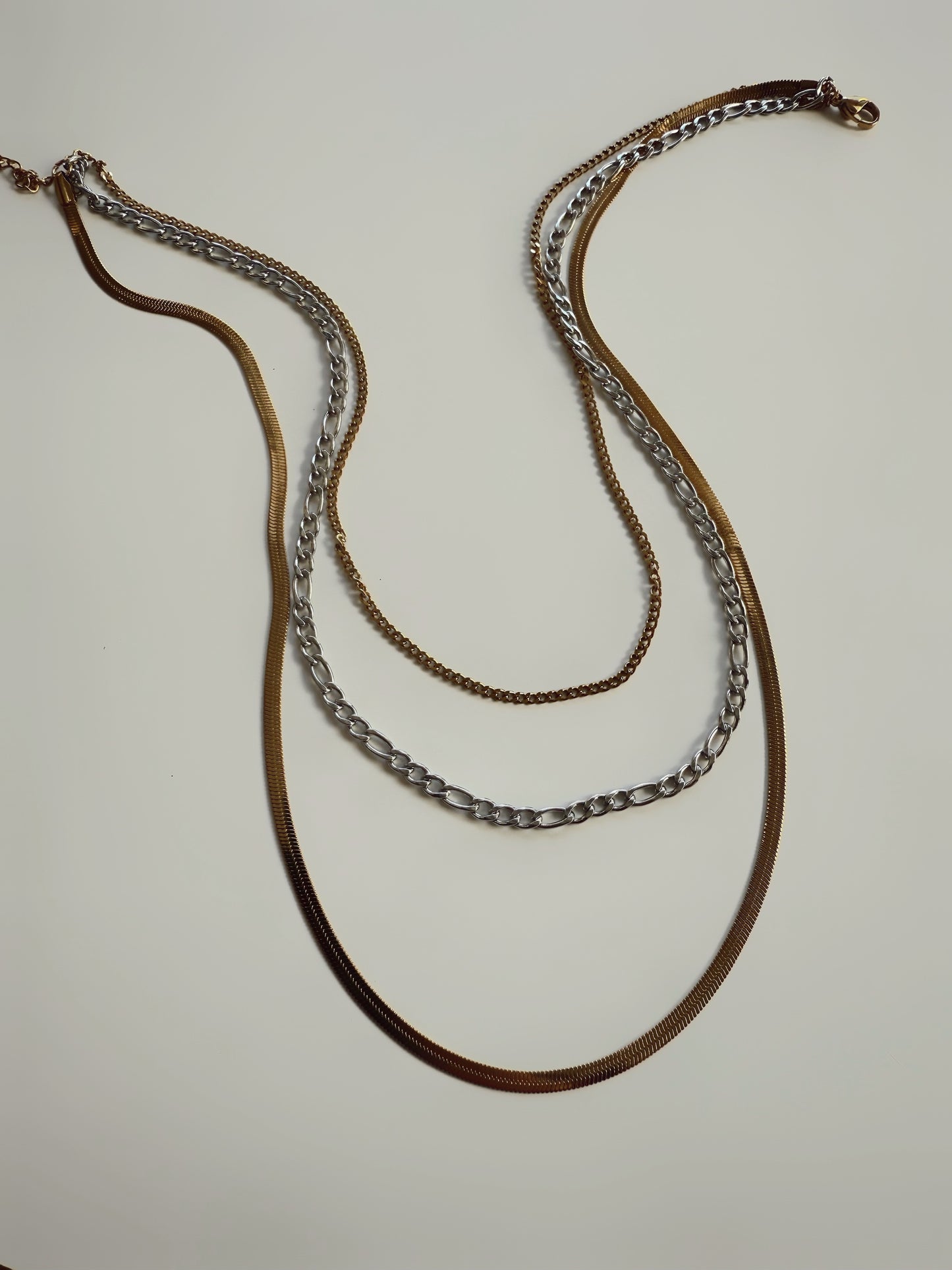 Mixed Aura Necklace Stack