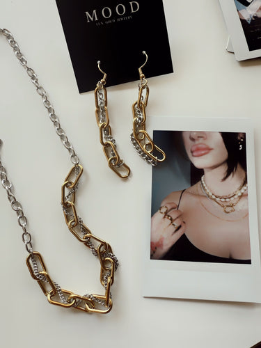 Amelia Mixed Metal Earrings