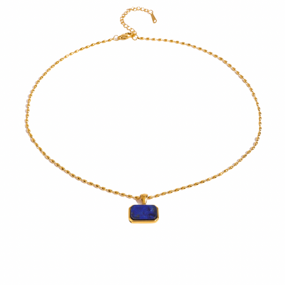 Santorini Blue Pendant Necklace