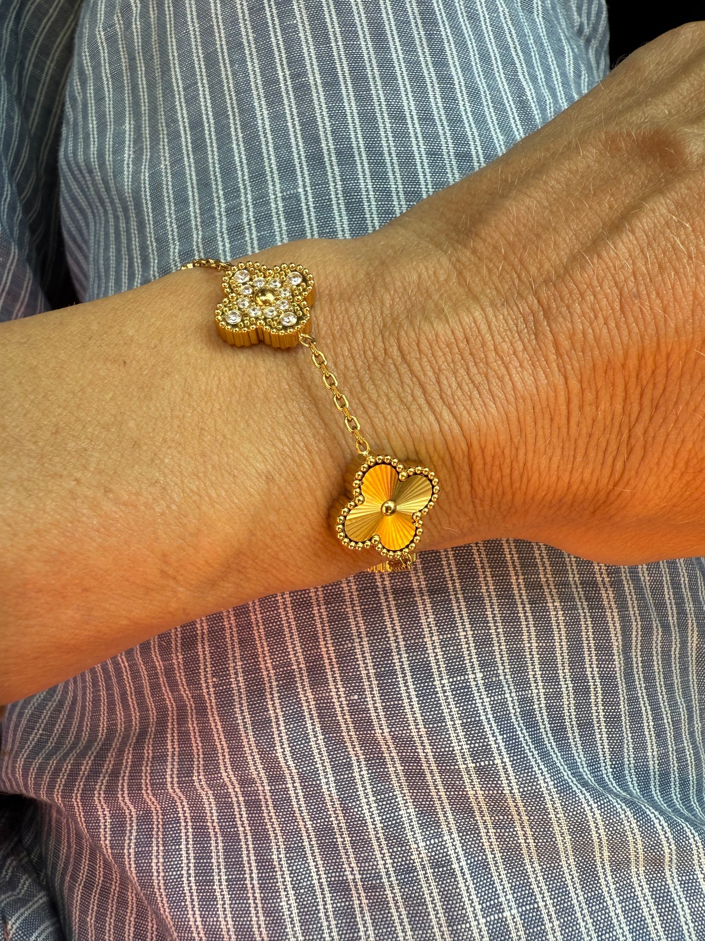 Diamond Clover Bracelet
