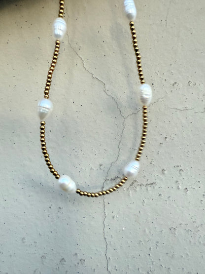 Sunkissed Drifter Pearl Necklace