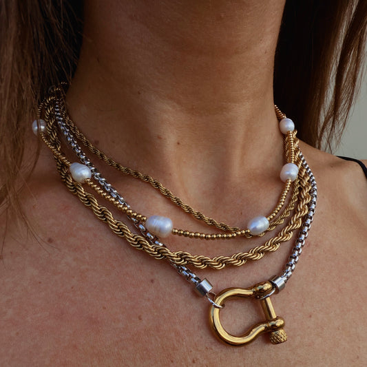 Sunkissed Drifter Pearl Necklace