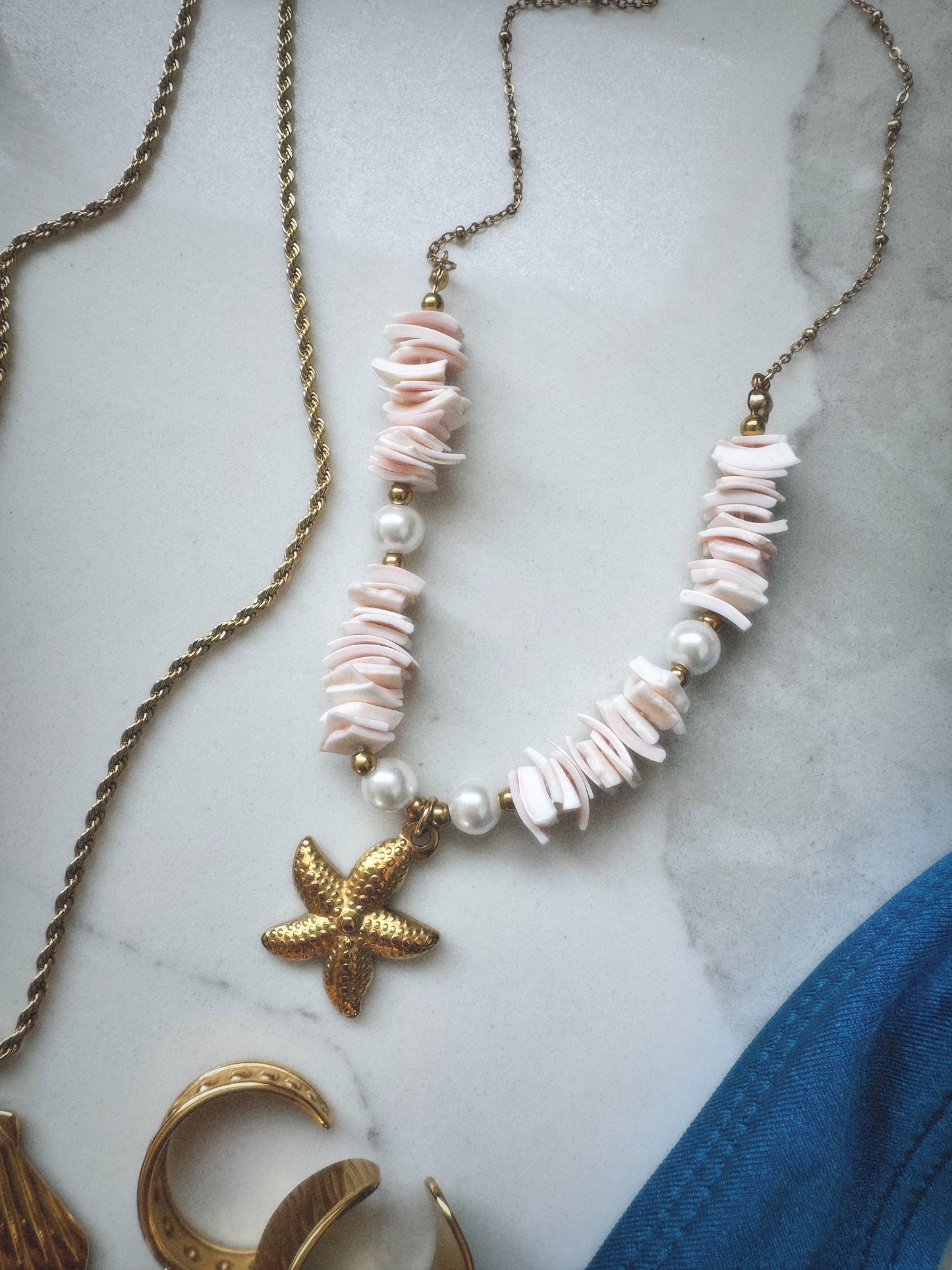 Billie Starfish Shells Necklace