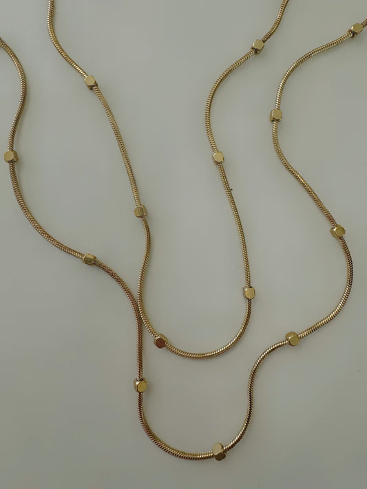 Agnes Gold Pre-Stacked Necklace