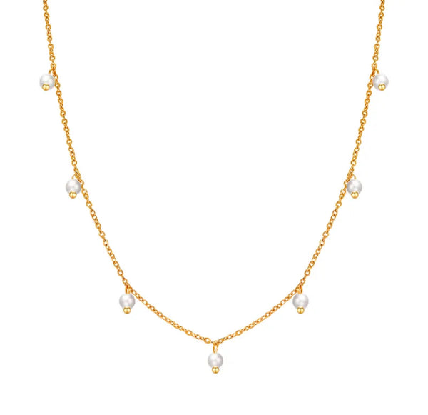 Elodie Dainty Pearls Necklace