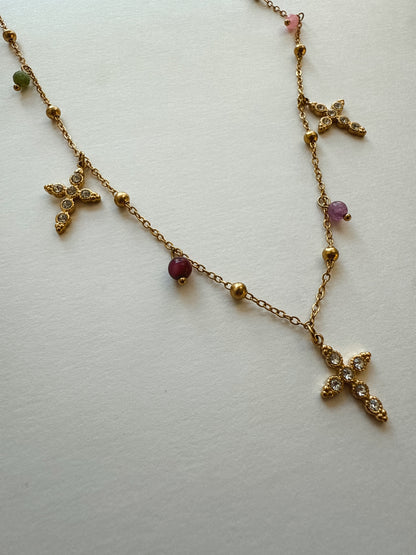 Mary Cross Necklace