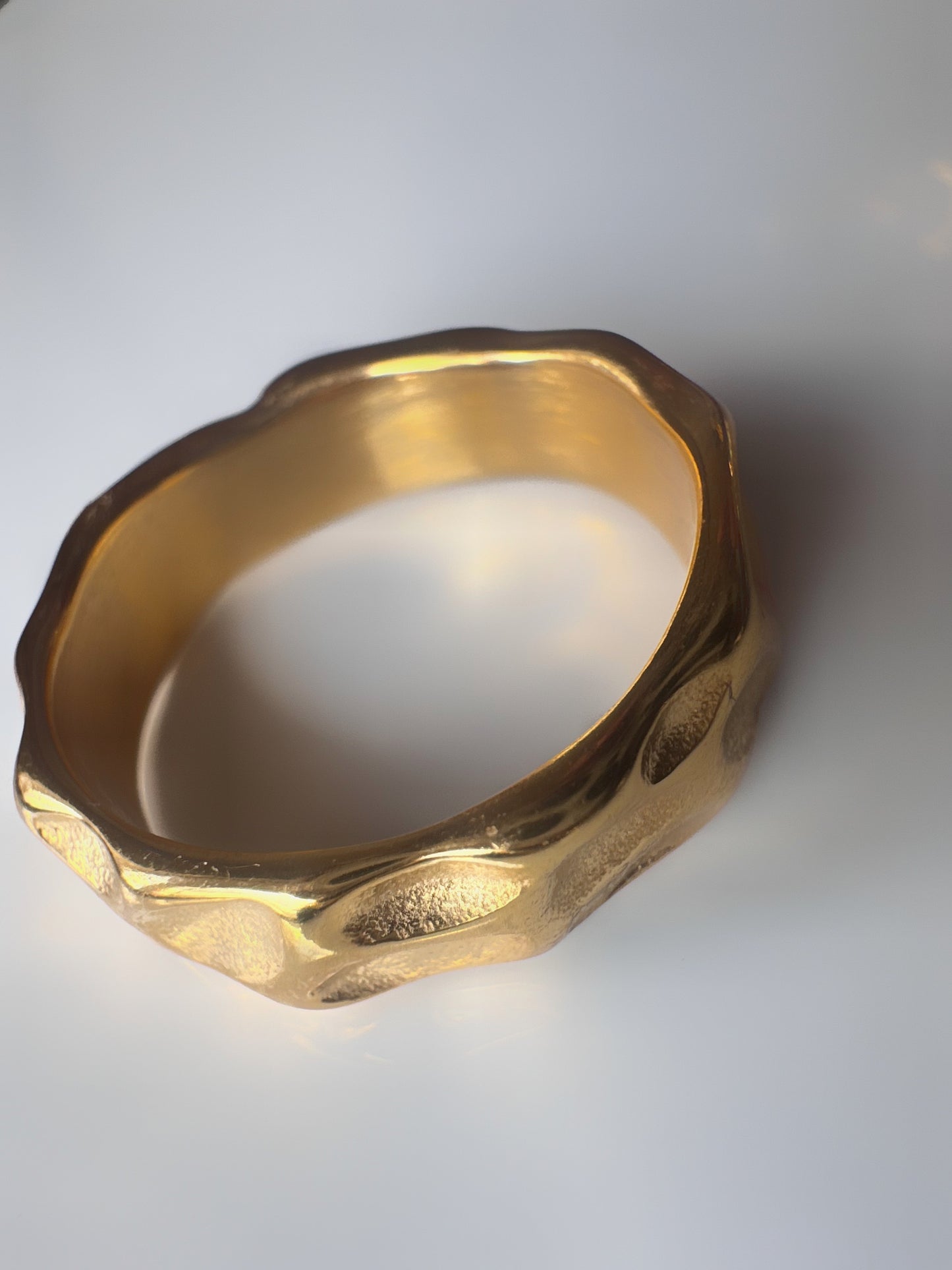 Hammered Gold Ring