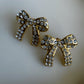 Diamond Bow Earrings